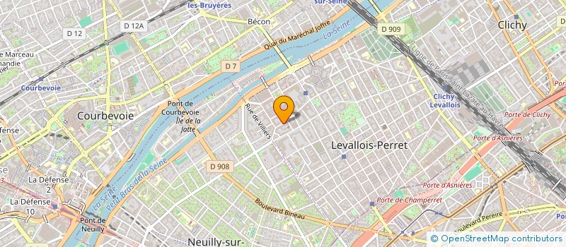 localisation de l'entreprise ASTERIA à LEVALLOIS PERRET