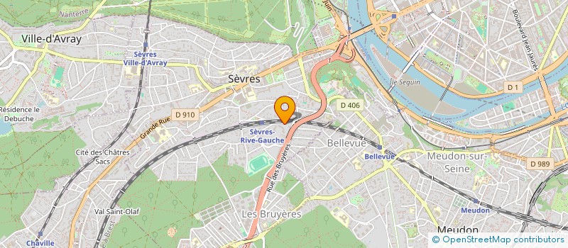 localisation de l'entreprise ASTERIA à SEVRES