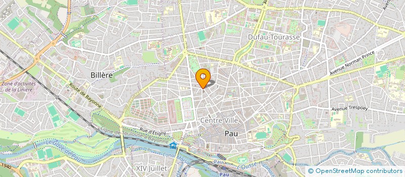 localisation de l'entreprise ASTERIA-FORMATION à PAU