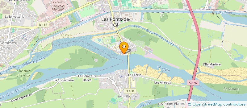 localisation de l'entreprise ASTERIA REALTY  LES PONTS-DE-CE