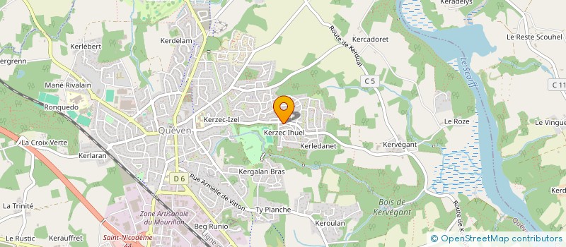 localisation de l'entreprise ASTERIA TRADING  QUEVEN