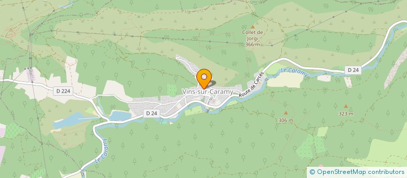localisation de l'entreprise ASTERIAS à VINS-SUR-CARAMY
