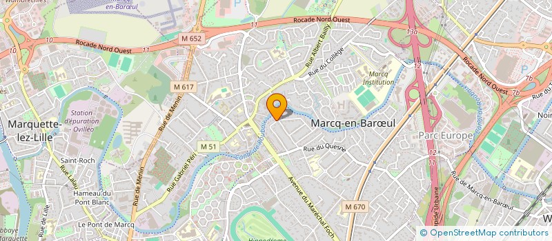 localisation de l'entreprise ASTERIAS à MARCQ-EN-BARŒUL