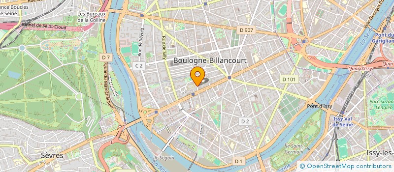 localisation de l'entreprise ASTERIAS FRANCE à BOULOGNE-BILLANCOURT