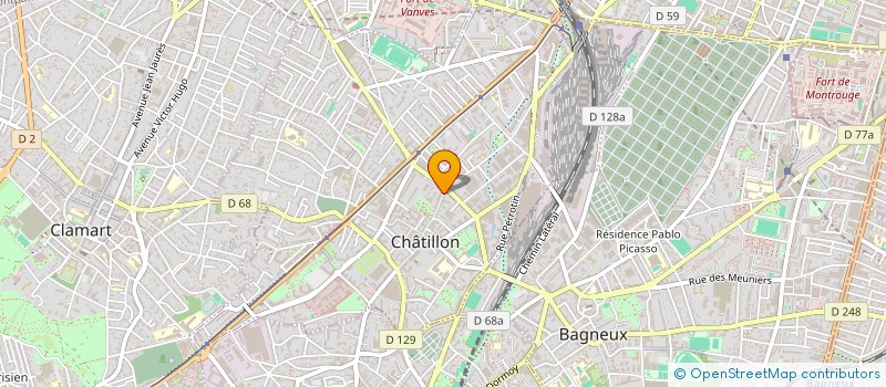 localisation de l'entreprise ASTERIDE à CHATILLON