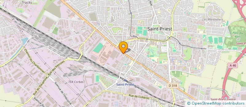 localisation de l'entreprise ASTERIE à SAINT-PRIEST