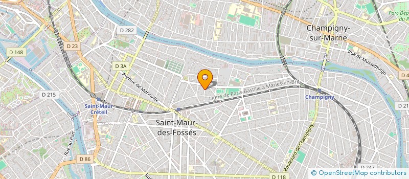 localisation de l'entreprise ASTERIE à SAINT-MAUR-DES-FOSSES