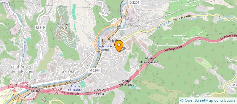 localisation de l'entreprise ASTERIS ET OBELIS à LA TRINITE