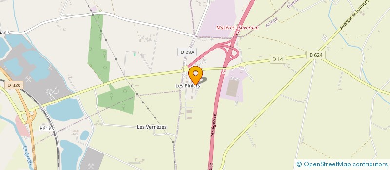 localisation de l'entreprise ASTERN à MAZERES