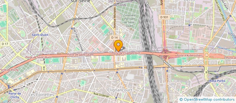 localisation de l'entreprise ASTERO 13 à SAINT-OUEN-SUR-SEINE