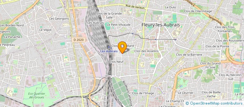 localisation de l'entreprise ASTEROIDE  FLEURY-LES-AUBRAIS