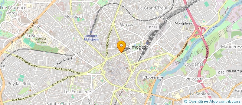 localisation de l'entreprise ASTEROPE à LIMOGES