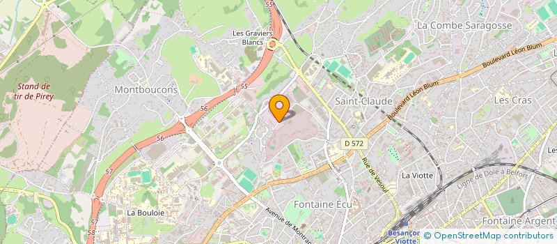 localisation de l'entreprise ASTERRIA  BESANCON