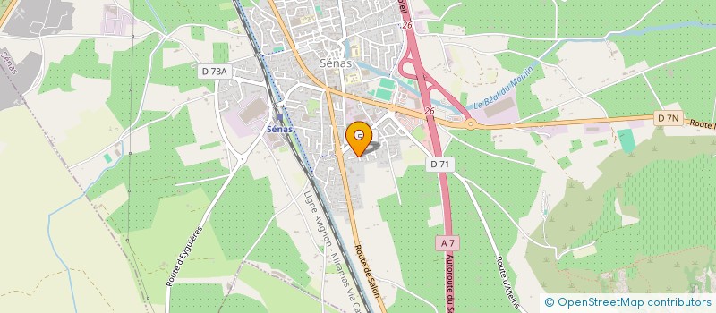 localisation de l'entreprise ASTERX  SENAS