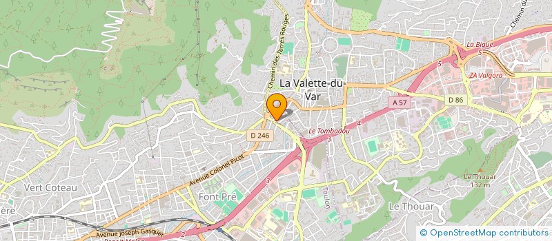 localisation de l'entreprise ASTERY à LA VALETTE-DU-VAR