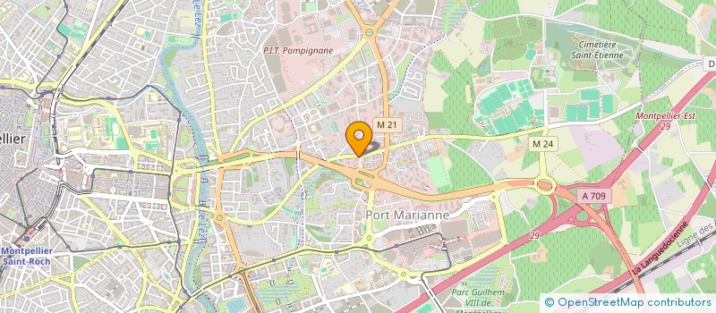 localisation de l'entreprise ASTERYA à MONTPELLIER