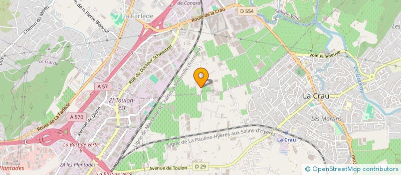 localisation de l'entreprise ASTESANO à LA FARLEDE