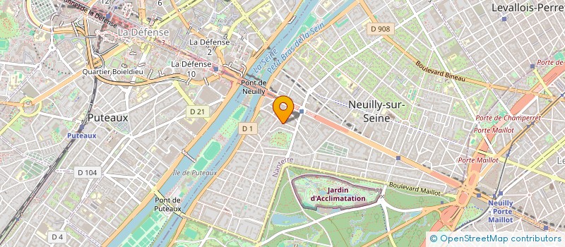 localisation de l'entreprise ASTHELIS CONSEIL à NEUILLY SUR SEINE