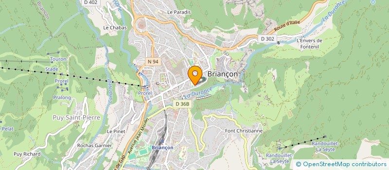 localisation de l'entreprise ASTHME ET ALLERGIES AUX SOMMETS  BRIANCON