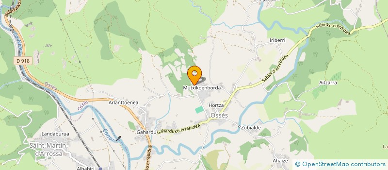 localisation de l'entreprise ASTI  OSSES