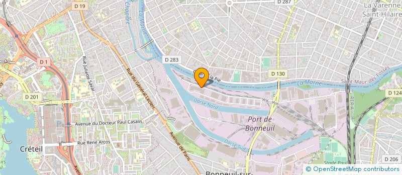 localisation de l'entreprise ASTI EUROPE à BONNEUIL-SUR-MARNE