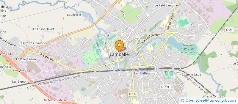 localisation de l'entreprise ASTI LAMBALLE TERRE D'ACCUEIL à LAMBALLE-ARMOR