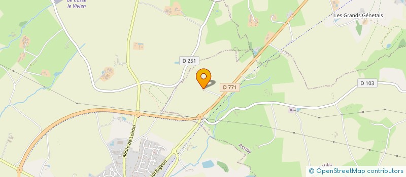 localisation de l'entreprise ASTI'THEATRE  ASTILLE