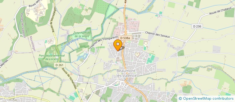 localisation de l'entreprise ASTIC ENERGIE à BEAUMONT LES VALENCE