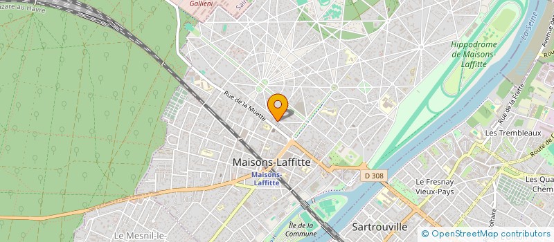 localisation de l'entreprise ASTICE à MAISONS-LAFFITTE