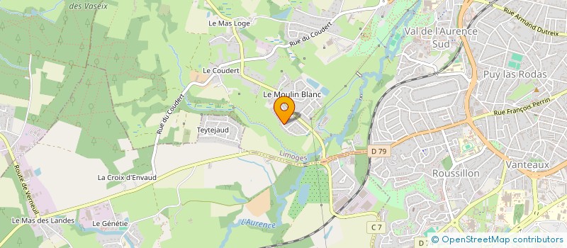 localisation de l'entreprise ASTICOT à LIMOGES
