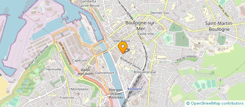 localisation de l'entreprise ASTICOTEL à BOULOGNE-SUR-MER