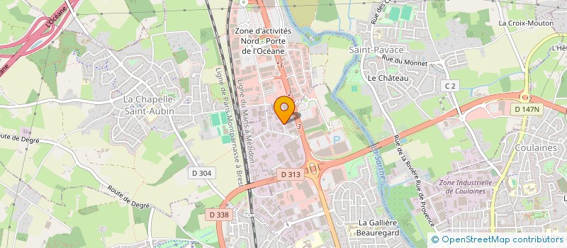 localisation de l'entreprise ASTID à LE MANS