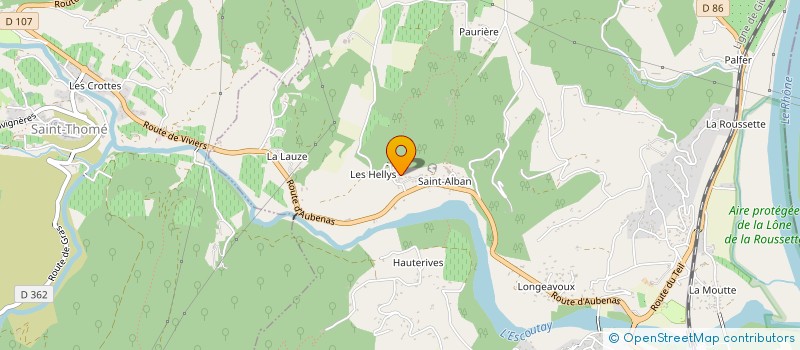 localisation de l'entreprise ASTIER DEREUSE IND  VIVIERS