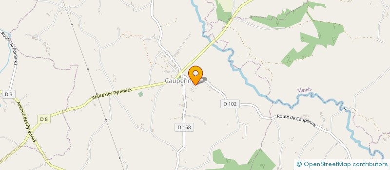 localisation de l'entreprise ASTIER FRIGORISTE  CAUPENNE