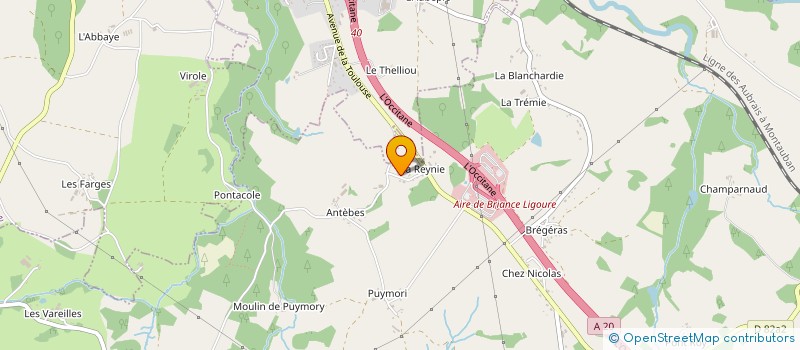 localisation de l'entreprise ASTIER MACONNERIE  VICQ-SUR-BREUILH