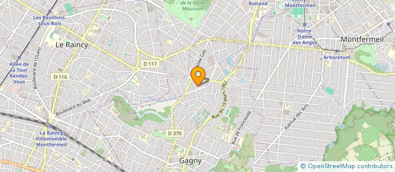 localisation de l'entreprise ASTIK NET à GAGNY