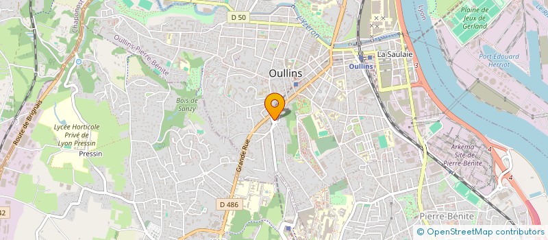 localisation de l'entreprise ASTIQU'CLEAN SERVICES  OULLINS-PIERRE-BENITE