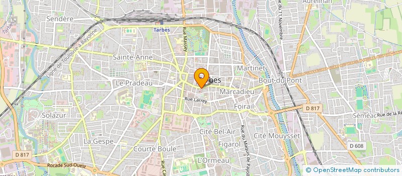 localisation de l'entreprise ASTJ  TARBES