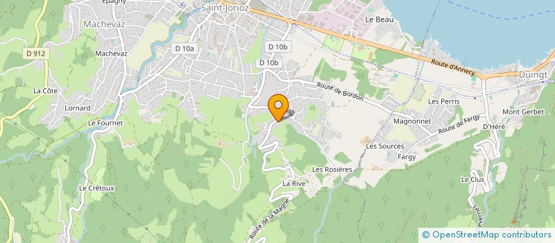 localisation de l'entreprise ASTO CONSEIL à SAINT-JORIOZ