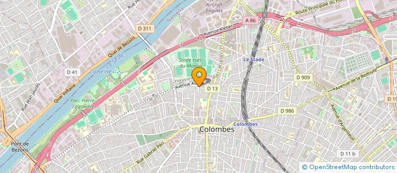 localisation de l'entreprise ASTOL ALPHA ACTION à COLOMBES