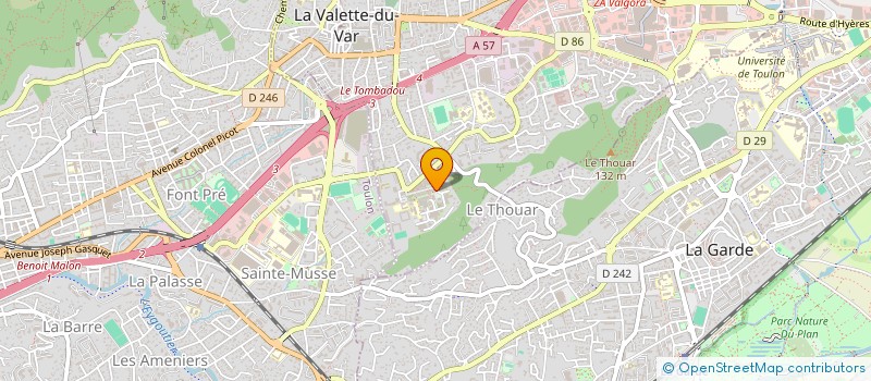 localisation de l'entreprise ASTOL SERVICES à LA VALETTE-DU-VAR