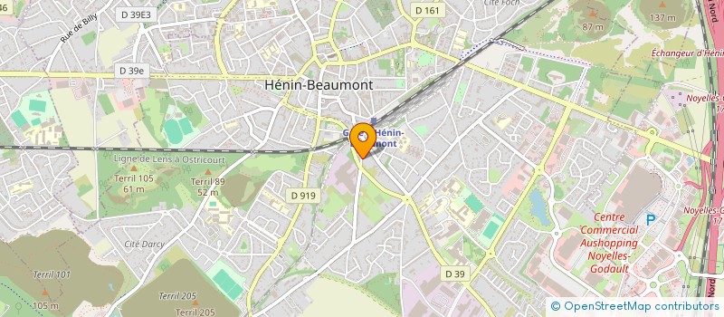 localisation de l'entreprise ASTON à HENIN-BEAUMONT