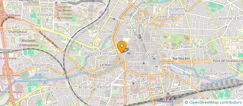 localisation de l'entreprise ASTON à RENNES