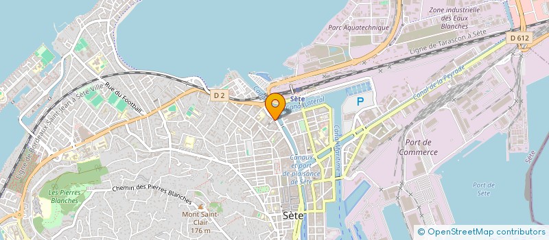 localisation de l'entreprise ASTON  SETE