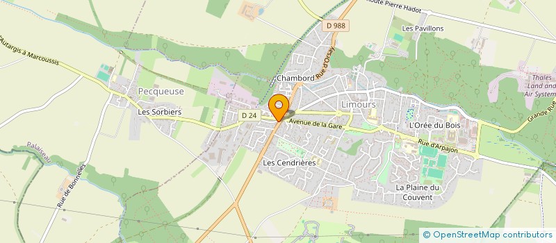 localisation de l'entreprise ASTON à LIMOURS
