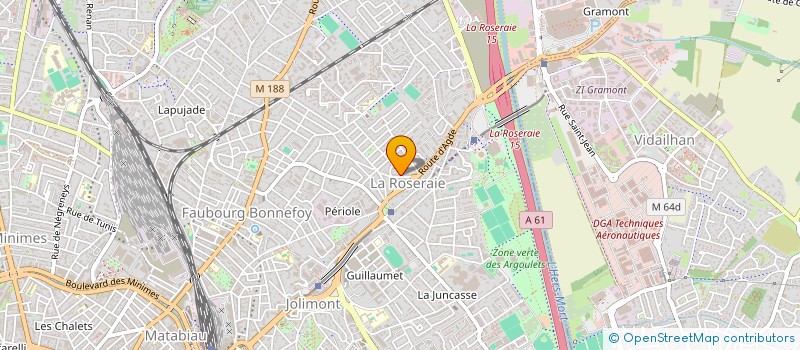 localisation de l'entreprise ASTON à TOULOUSE