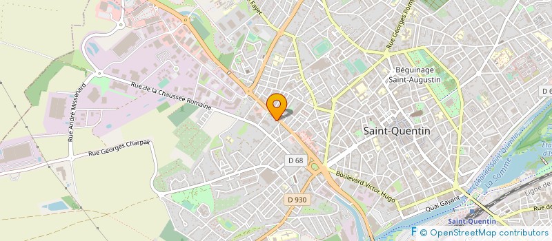 localisation de l'entreprise ASTON PATRIMOINE à SAINT-QUENTIN