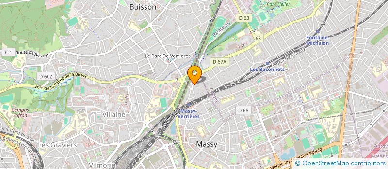localisation de l'entreprise ASTON SAS à MASSY