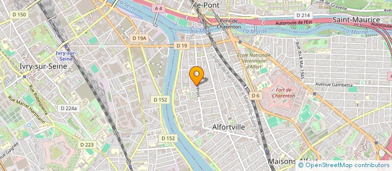 localisation de l'entreprise ASTON STUDEN à ALFORTVILLE