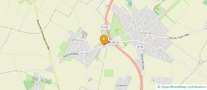 localisation de l'entreprise ASTONE à ANISY